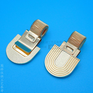 <b>Spring</b> <b>Clip</b> Metal Pen <b>Clip</b> 44mm Electroplated Zinc Alloy Stationery Gift - Product Image 2
