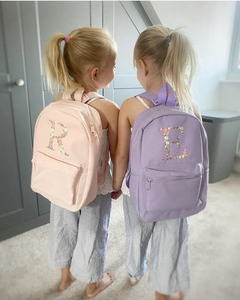 Fiore iniziale ragazze in poliestere ricamato bambini torna a scuola materna <span class=keywords><strong>zaino</strong></span> personalizzato per bambini - Product Image 6