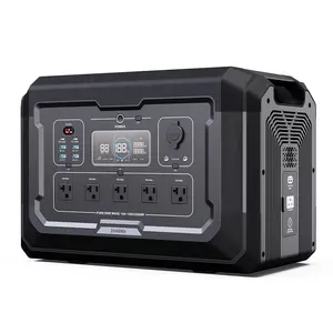 Fast Charging 2500W Smart UPS Portable Solar Generator 2048Wh LiFePO4 Battery Portable Power Station With APP WIFI Bluetooth