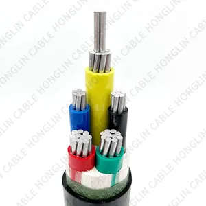 Factory customize VLV pvc Insulated aluminum copper core conductor medium Low Voltage Construction Power Cable electrical wire