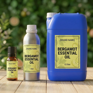 100% Pure Natural Bergamot <b>essential</b> <b>oil</b> 100% pure natural cold pressed citrus bergamia peel <b>oil</b> for aromatherapy skin care - Product Image 3