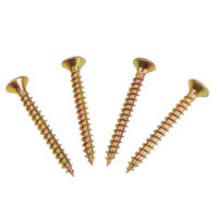 Tornillos para aglomerado de madera, cabeza avellanada, Phillips, zincados, autorroscantes, 50 mm