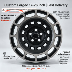 Jantes en alliage forgé OCTA de luxe 20 22 pouces 5x120 prêtes à être expédiées pour Land Rover Defender 30 mm, état neuf, gris teinté noir - Product Image 1