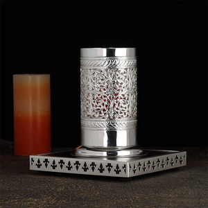 Lámpara de Mesa de Filigrana, Lámpara Decorativa de Metal Hecha a Mano, Decoración Tradicional para el Hogar, Adorno para Sala de Estar y Dormitorio - Product Image 3