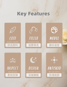 Camas para mascotas con relleno de algodón PP, tela de felpa cómoda para el hogar, nido de perro y gato, novedad - Product Image 5