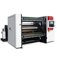Máquina Cortadora y Rebobinadora de Rollos de Papel de Alta Precisión para Papel Recubierto con Lámina, Impresión de Abanicos de Papel y Procesamiento Flexográfico en Línea