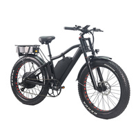 Vélo électrique à pneus larges de 26 pouces à double moteur 48V 1000W pour adultes avec fourche à suspension