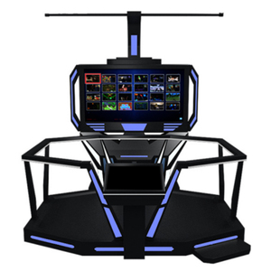 Alluminio 9D VR Stand di realtà virtuale giochi di tiro simulatore per la casa centro commerciale luna Park VR macchina a piedi piattaforma - Product Image 5