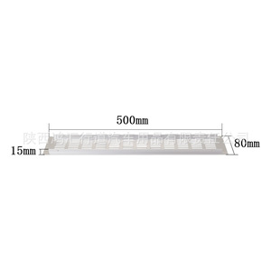 Grille de ventilation en alliage d'aluminium à trous rectangulaires, support mural détachable pour armoire à chaussures HR-VB80-500 - Product Image 3