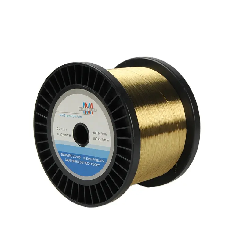 Top Quality EDM consumables 0.25mm DIN160 8KG /Spool EDM Brass Wire For EDM Wire Cut Machines