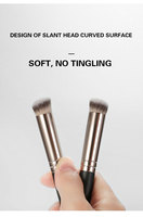 HMU Dropship Noir et Argent Pinceau de Maquillage Cosmétique Vegan Luxe Sans Cruauté Cheveux Synthétiques Fond de Teint Pinceau de Contour