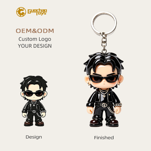 Llavero <span class=keywords><strong>de</strong></span> <span class=keywords><strong>Resina</strong></span> con Logotipo Personalizado OEM Profesional, Charm 3D con Personajes Geniales al por Mayor para Recuerdos - Product Image 1
