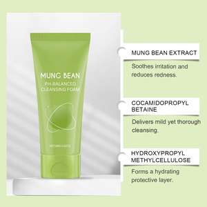 Limpiador Facial Equilibrado de pH con Frijol Mungo OEM, 80 g, Limpieza Profunda, Control de Grasa, Apto para Piel Grasa y Propensa al Acné, Uso Diario - Product Image 4
