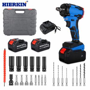 Juego de Herramientas Inalámbricas Recargables HIERKIN, Juego de Llaves de Impacto Inalámbricas, Juego de Herramientas de Bricolaje - Product Image 1