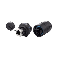 Conector de Red RJ45 Macho Original Cnlinko, Impermeable IP68, con Contactos de Cobre para Aplicaciones de Energía - RJ45