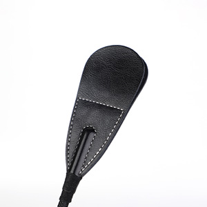Látigo de Cuero Genuino Negro Marrón, Accesorio de Castigo SM, Juguete para Adultos con Mango Largo - Product Image 2