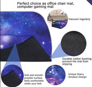 Alfombrilla de goma grande rectangular redonda antideslizante para <span class=keywords><strong>silla</strong></span> de juegos, alfombra giratoria acolchada, alfombrilla antideslizante para suelo, tamaño personalizable en Stock - Product Image 4