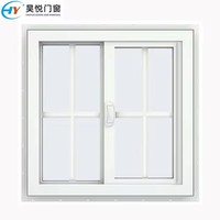 Ventana Corredera de PVC con Doble Acristalamiento y Perfil de PVC Resistente a Huracanes, Fabricada en China