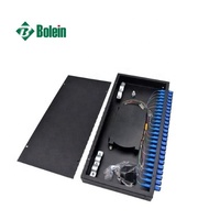 Rak serat optik Panel Patch tipe tetap SC/UPC 24 port kotak Terminal ODF serat optik sambungan Fusi Fusi serat muatan penuh