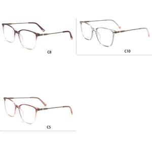 럭셔리 유니섹스 사각 풀프레임 블루라이트 차단 회색 렌즈 맞춤형 광학 독서 안경 패션 내구성 경량 - Product Image 6