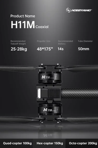 <span class=keywords><strong>Hobbywing</strong></span> 100kg/200kg Take-Off X11M Moteur coaxial sans balais 150A ESC 48175 Hélice en fibre de carbone Système de bras alimenté par batterie - Product Image 4