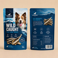 Emballage personnalisé pour nourriture pour chiens, sachet refermable à fermeture éclair, résistant aux odeurs, sac de stockage pour aliments pour animaux de compagnie