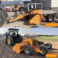 Équipement de nivellement de terres agricoles 2.5m Joint Laser Préparation des terres Grattoir Niveleur pour tracteur