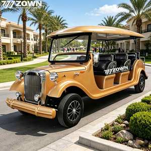 Vehículo Turístico Eléctrico Clásico Retro Antiguo Estable con Múltiples Asientos para Operaciones de Turismo en Parques - Product Image 1
