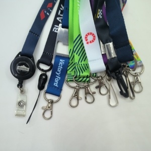 Nhà Máy bán hàng nóng Quà tặng khuyến mãi tùy chỉnh thăng hoa in thẻ ID dây polyester và nylon dây buộc - Product Image 5