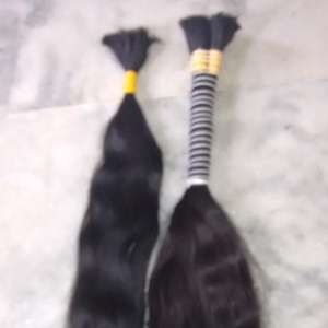 Non transformés bouclés cheveux humains en vrac. Naturel bouclés remy en vrac cheveux humains. Pas de poux et noix remy cheveux humains. - Product Image 1