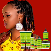 Kit de Soins Capillaires Bio Afro Bouclés : Masque Sans Rinçage, Traitement Fortifiant Anti-Casse et Démêlant – Coffret Cadeau pour Cheveux Fragiles
