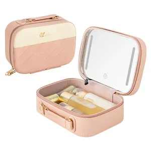 Espejo Decorativo Etui cosmétique Espejo Con Luz avec miroirs Sets Miroir de trousse de maquillage professionnel compact et éclairé