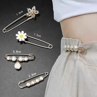 Lot de 8 Broches Perle pour Fixation de Vêtements, Accessoires de Mode Femme pour Vêtements et Hijab
