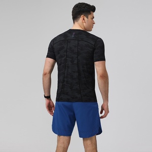 T-shirt Sportiva da Uomo in Seta Ghiaccio a Rapida Asciugatura, Vestibilità Larga, per Fitness, Corsa, Allenamento Estivo, Casual, a Maniche Corte - Product Image 2