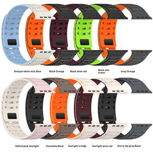 Paquete al por menor Banda inteligente hueca de dos tonos Agujero transpirable Silicona magnética 49mm Correa <span class=keywords><strong>Wach</strong></span> para Iwatch Series S10 9 <span class=keywords><strong>8</strong></span> - Product Image 3