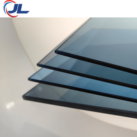 Panel de vidrio templado de 8mm, 10mm, 15mm, ventanas de puerta de vidrio redondo teñido personalizado, cortina de vidrio laminado templado, ducha de pared