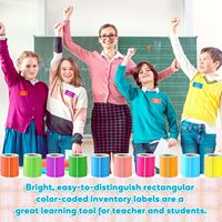 Autocollants colorés en rouleaux, étiquettes adhésives en cuivre, fourniture directe d'usine pour carnets, bureaux, étudiants et salles de classe