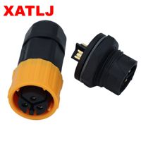 XATLJ M19 série 3 cœurs mâle femelle connecteur étanche à verrouillage rapide 25A CE ETL UL94V-0 pour système d'alimentation solaire PCB