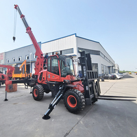 Grue de levage tout-terrain multifonctionnelle intégrée pour le chargement et le déchargement