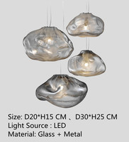Plafonnier suspendu au design art danois, design créatif moderne, avec nuage en verre soufflé, luminaire décoratif d'intérieur, idéal pour des escaliers, nouveau modèle de