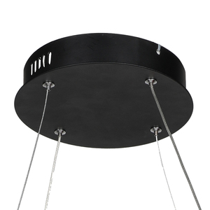 <span class=keywords><strong>Norte</strong></span> de Europa moderna casa habitación decoración negro 8 cabeza anillo led de luz colgante - Product Image 6