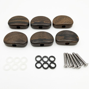 HIVE Juego <span class=keywords><strong>de</strong></span> 6 clavijas <span class=keywords><strong>de</strong></span> afinación <span class=keywords><strong>de</strong></span> guitarra <span class=keywords><strong>de</strong></span> madera <span class=keywords><strong>de</strong></span> caqui negro con pulido fino, mango <span class=keywords><strong>de</strong></span> alta calidad para perillas <span class=keywords><strong>de</strong></span> guitarra - Product Image 1