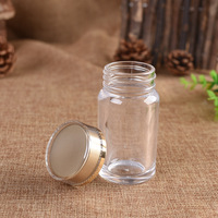 Bouteilles en acrylique transparentes avec couvercle à vis pour emballage de pilules de ginseng, de bonbons, de comprimés, de safran, 3g, 5g, 7g, 10g