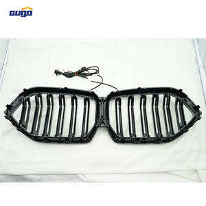 GUGO 2024-On pour <span class=keywords><strong>BMW</strong></span> X6 G06 Modification de la <span class=keywords><strong>calandre</strong></span> avant Double ligne <span class=keywords><strong>Noir</strong></span> brillant Illuminé Plastique ABS État neuf - Product Image 3
