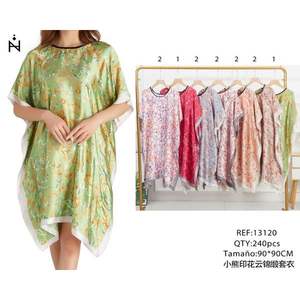 Bear Print Brocade Overshirt 90x90Cm <b>Swim</b> <b>Cover</b> <b>Up</b> - Product Image 1