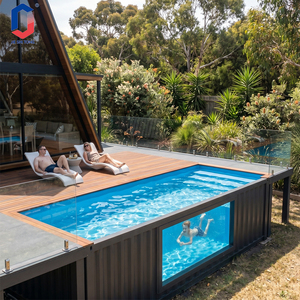 Durable UV Resistant Fiberglass Prefabricated Container Above Ground Outdoor <b>Pool</b> For Hotel Resort Villa With Complete <b>Pool</b> - Product Image 2