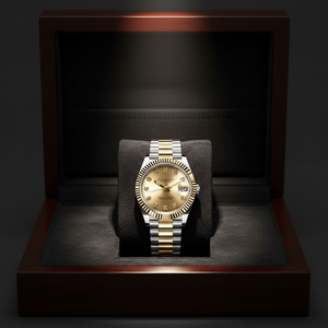 Montre Seiko avec mouvement NH35 japonais, 40 mm, verre saphir modifié, lunette sertie de diamants, bracelet en acier inoxydable, style Présidentiel - Product Image 5