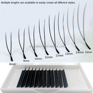 Nuovi Arrivi Ciglia YY con Pelo Sintetico a Forma di U Curvatura C CC D Etichetta Privata Estensioni Ciglia YY Doppie Classiche Strette in Vassoio - Product Image 2