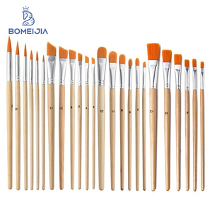 BOMEIJIA Set di 6 <span class=keywords><strong>Pennelli</strong></span> Artistici <span class=keywords><strong>Pennelli</strong></span> per Acquerello Rotondi a Punta in Nylon per <span class=keywords><strong>Pittura</strong></span> a <span class=keywords><strong>Olio</strong></span> - Product Image 1