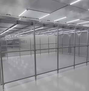 Nouvelle Cabine de Production Modulaire Classe 100 avec <span class=keywords><strong>FFU</strong></span> et Grille en Acier Inoxydable - Product Image 5